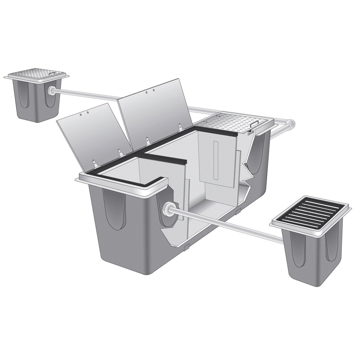 Water Maze Oil Separator Pit